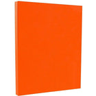 JAM Paper Bright Color Paper, 8.5 x 11, 24lb Brite Hue Orange Recycled, 2 packs of 100 (103655g)-Size: 8-1/2" x 11"