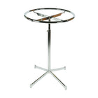 Can-Bramar  48"to 68" Round Revolving Rack, Chrome-Rack revolves