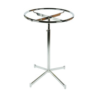 Can-Bramar  48"to 68" Round Revolving Rack, Chrome-Rack revolves