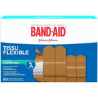 BAND-AID Brand Flexible Fabric Bandages - Assorted - 80 Pack-80 assorted bandages per box