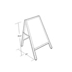 Azar Wood A-Frame Chalkboard, 23.5" x 30.75" (300239)-Wood Frame Chalk Board