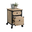 Sauder Steel River Pedestal File Cabinet - 2 drawers -  - Milled Mesquite (425909)-Brown/Milled Mesquite/Engineered Wood, Metal