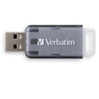 Verbatim Seaglass 128 GB USB 3.2 Gen 1 Flash Drive - Grey-Built-in Microban antimicrobial product protection helps fight bacteria growth