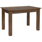 Flash Furniture 46" x 30" Rectangular Antique Rustic Solid Pine Farm Dining Table-Plank Top
