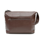 Ashlin Rikar Messenger Bag, Dark Brown-Long adjustable shoulder strap