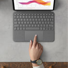 Logitech Folio Touch Keyboard Case for iPad Air 11" (M3/M2) & iPad Air (4th & 5th generation) - Graphite-Backlit, laptop-like keyboard: Backlit keys auto-adjust to your environment with 16 levels of brightness and a full row of iPadOS shortcut keys provide one-tap access to volume controls and more