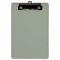 JAM Paper Small Plastic Memo Clipboards with Low Profile Metal Clip - 6" W x 9" H - Smoke Grey - 12 Pack-Color: Smoke Gray. Be stylish and organized with colorful clipboards.