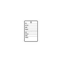 Wamaco Retail Tag A 1-5/8"W x 2-1/2"H Perpetrated Center - 1000 Pack-Use for inventory decription and pricing