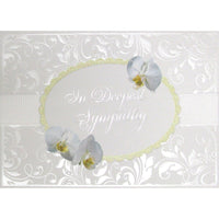 Rosedale 5-1/2" x 8" Formal Sympathy Greeting Cards And Envelopes, 6 Pack (19949)-Printed on premium uncoated card stock