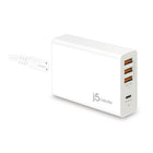J5Create JUP4263 63W Power Delivery USB 4-Port Super Charger - White-45W