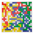 Mattel Games Blokus Family Fun Game-Players take turns placing their 21 pieces on the board: each piece must touch another of the same color, but only at the corners.