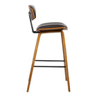 Armen Living Fox 26" Mid-Century Counter-Height Bar Stool - Brown-Weight Capacity: 250 lb.