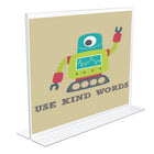 Deflecto Classic Image Double Sided Sign Holder - Landscape - 11"W x 8 1/2"H - Clear-8