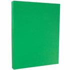 JAM Paper Bright Colour Cardstock, 8.5 x 11, 65lb Green Recycled, 250/ream (104190B)-Size: 8-1/2" x 11"