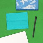 JAM Paper A2 Invitation Envelopes, 4.38 x 5.75, Brite Hue Sea Blue Recycled, 250 Pack (70207H)-Paper Weight: 24 lbs.