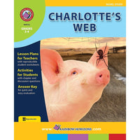 eBook: Charlotte's Web - Novel Study (PDF version - 1-User Download) - ISBN 978-1-55319-037-0 - Grade 3 - 4-You will receive two emails: one confirming your entire order, and one with a "Download Software" buttonYou can download immediately or return to your email to download later