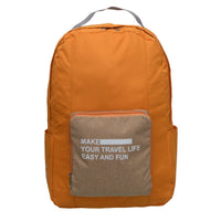 Nicci Foldable Backpack - Yellow-Yellow - Polyester
