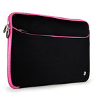 Vangoddy 14" Neoprene Laptop Sleeve - Black/Pink-External case dimensions 15" x 11"