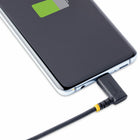 StarTech USB-A to Angled USB-C 60W Charging Cable - 6" - Black-Compatible with USB Type-C devices, including, iPad Pro/iPad/Mini, Samsung Galaxy S20/S20 Plus/S21/S21 Plus/S22/S22 Plus, One Plus, Google Pixel 6/Pro/6a