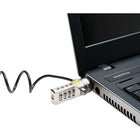 Kensington Portable Combo Laptop Lock-Push button design for one hand operation to easily install lock