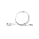 CJ Tech Lightning MFI Magnetic Charging Cable - 6ft. - White-Storing the cable is made easy thanks to the magnetic strips