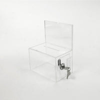 Wamaco Acrylic Boxes with Sign Holders (37-1026)-Use for draws, raffles, suggestions or contests