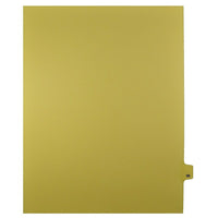 Mark Maker Legal Exhibit Index Tab Buff Single Tabs, 1/25th Cut, Letter Size, No Holes, Number 96, 25 Pack-Buff Single Tabs, 1/25th Cut