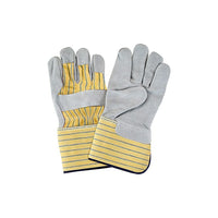 Zenith Safety Premium Quality Fitters Gloves - Large - Split Cowhide Palm - Cotton Inner Lining - 36 Pack (SAP298)-Cuff Material: Rubberized