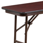 Flash Furniture 18" x 60" Rectangular Mahogany Melamine Laminate Folding Training Table-5' Folding Table