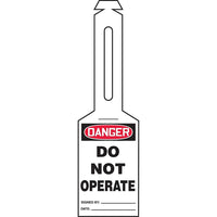 Loop 'n Strap TM Tags, Danger; Do not operate, SAS747, 25 Pack-Language - English