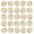 JAM Paper Colored Circular Paper Clips - Gold - 2 Packs of 50-Size: 1 inch (Diameter)