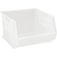 Plastic Bins, White, CF524, 2 Pack-Bin Load Cap. lbs. - 75