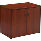 Office Star Napa Collection 2-Door Storage Cabinet, Mahogany-Features 1” top and end panels