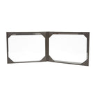 Ashlin RUSKIN Double Certficate Holder, Landscape Black, (CERTIF22-00-01)-Standard matching colour stitching.