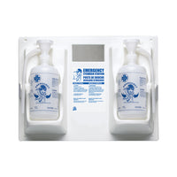 Wasip Dual Eyewash Station with Empty Bottle-Designed for the cleansing of irritated eyes caused by exposure to foreign materials, air pollutants, pollen, overchlorinated water and nontoxic chemical splashes