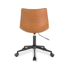 Plata Import Patrik Upholstered Leather Office Chair - Tan-Weight Capacity:  225 lbs
