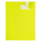 JAM Paper Rectangular Shipping Address Labels - 1-1/3" x 4" - Neon Yellow - 126 Pack -Quantity: 126 Labels per Pack (14 per Sheet, 9 Sheets), Strong adhesive that is easy to peel off and apply