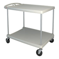 Mycart Utility Cart, 400 Lbs, 2-Shelf, 26" x 36-7/8" (MY2636-25BL)-No. of Shelves: 2