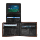 Bugatti Opposites Attract - Flip-UP -  Leather - Brown (MWL2253BU-BROWN)-Mix between Smooth Nappa Leather and Grainey