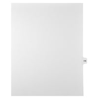 Mark Maker Legal Tabs - Letter Size - White - 1/15th cut - 25 tabs per package - 5 packages Pack - Number 175-White Single Tabs