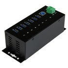 StarTech 7-Port Industrial USB 3.0 Hub, ESD and Surge Protection-Flexible, wide-range 7-48V DC terminal block power input (standard AC power adapter not supported or included)