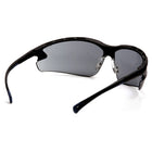 Pyramex Venture 3 Safety Eyewear Glasses, Grey Lens, Black Frame, 12 Pack-Scratch resistant polycarbonate lens provides 99% UVA/B/C protection