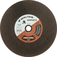 Walter Surface Technologies Chopcut Ii Chop Saw Cut-Off Wheel, 12" x 3/32", 1" Arbor, Type 1, Aluminum Oxide - 5 Pack-Abrasive Material: Aluminum Oxide