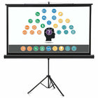 Quartet - Écran de projection grand format - base à trépied - 52 po x 92 po-L'écran de projection haute résolution optimise les images fixes et vidéo