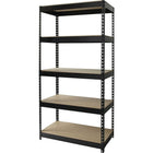 Hirsh IRON HORSE 5-Shelf Industrial Steel Shelving, Black-Units are easily assembled with no bolts or screws