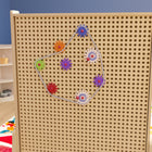 Flash Furniture Bright Beginnings Commercial Grade 79 Piece Multicolor Chain, Gears Accessories for Modular STEAM Wall Systems-19.75" W x 16.25" D x 7.25" H