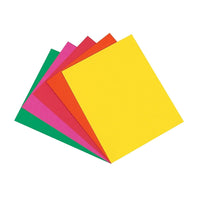 Pacon Card Stock, 8.5" x 11", Brights Colour Assortment, 100 Ct, 200 Pack (PAC101175)-Brights card stock assortment includes emerald green, rojo red, lemon yellow, pumpkin and hot pink