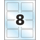 Avery Clear Glossy Laser/Inkjet Print-to-the-Edge Rectangular Labels, 2" x 3", 80 Pack (22822)-Glossy labels are ideal for premium looking branding or promotional labels