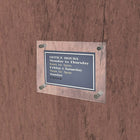 Azar Displays 8.5" x 14" Standoff Acrylic Sign Holder with Caps, Clear (105506)-Made of 3/16" thick acrylic