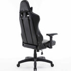 MotionGrey Enforcer Office Gaming Chair PU Leather With Ergonomic Height Adjustment, Headrest & Lumbar Cushions - Black-Seat Dimensions: 28" W x 21" D x 2.5" H